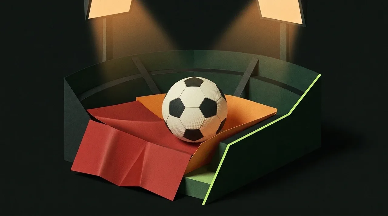 Conceptual football illustration for sevilla / valencia result brief.